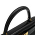 HERMES KELLY 28 RETOURNE BLACK BOX CALF HAND SHOULDER BAG 1994 CIRCLE X GOLD HARDWARE 90341435