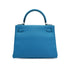 HERMES KELLY 28 RETOURNE BLEU ZANZIBAR EVERCOLOR HAND SHOULDER BAG 2017 A STAMP PALLADIUM HARDWARE 90331405