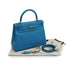 HERMES KELLY 28 RETOURNE BLEU ZANZIBAR EVERCOLOR HAND SHOULDER BAG 2017 A STAMP PALLADIUM HARDWARE 90331405