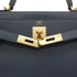 HERMES KELLY 28 RETOURNE BLUE INDIGO EVERCOLOR HAND SHOULDER BAG 2025 K STAMP GOLD HARDWARE 90351043