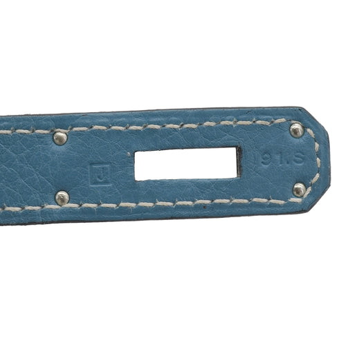 HERMES KELLY 28 RETOURNE BLUE JEAN TOGO 2006 SQUARE J PALLADIUM HARDWARE 90350580
