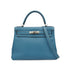 HERMES KELLY 28 RETOURNE BLUE JEAN TOGO 2006 SQUARE J PALLADIUM HARDWARE 90350580