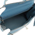 HERMES KELLY 28 RETOURNE BLUE JEAN VEAU EPSOM 2008 SQUARE L PALLADIUM HARDWARE 90341429