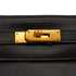 HERMES KELLY 28 RETOURNE CHOCOLAT BOXCALF HAND SHOULDER BAG 1993 CIRCLE W GOLD HARDWARE 90344349