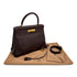 HERMES KELLY 28 RETOURNE CHOCOLAT VEAU GULLIVER HAND SHOULDER BAG 1996 CIRCLE Z GOLD HARDWARE 90313345