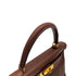 HERMES KELLY 28 RETOURNE HAVANE COUCHEVEL HAND SHOULDER BAG 1996 CIRCLE Z GOLD HARDWARE 90317925