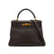 HERMES KELLY 28 RETOURNE HAVANE VEAU GULLIVER HAND SHOULDER BAG 2001 SQUARE H GOLD HARDWARE 90344455