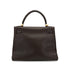 HERMES KELLY 28 RETOURNE HAVANE VEAU GULLIVER HAND SHOULDER BAG 2001 SQUARE H GOLD HARDWARE 90344455