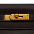 HERMES KELLY 28 RETOURNE HAVANE VEAU GULLIVER HAND SHOULDER BAG 2001 SQUARE H GOLD HARDWARE 90344455