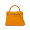 HERMES CANDY KELLY 28 RETOURNE JAUNE D'OR MANGUE VEAU EPSOM HAND SHOULDER BAG 2012 SQUARE P GOLD HARDWARE 90348316