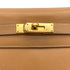 HERMES KELLY 28 RETOURNE NATUREL COUCHEVEL HAND SHOULDER BAG 1994 CIRCLE X GOLD HARDWARE 90319584