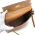 HERMES KELLY 28 RETOURNE NATUREL COUCHEVEL HAND SHOULDER BAG 1994 CIRCLE X GOLD HARDWARE 90319584