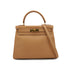 HERMES KELLY 28 RETOURNE NATUREL COUCHEVEL HAND SHOULDER BAG 1998 SQUARE B GOLD HARDWARE 90330997