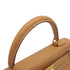 HERMES KELLY 28 RETOURNE NATUREL COUCHEVEL HAND SHOULDER BAG 1998 SQUARE B GOLD HARDWARE 90330997