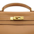 HERMES KELLY 28 RETOURNE NATUREL COUCHEVEL HAND SHOULDER BAG 1998 SQUARE B GOLD HARDWARE 90330997