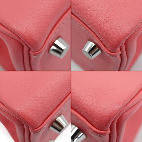 HERMES KELLY 28 RETOURNE ROSE AZALEE EVERCOLOR HAND SHOULDER BAG 2019 D STAMP PALLADIUM HARDWARE 90343847