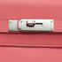 HERMES KELLY 28 RETOURNE ROSE AZALEE EVERCOLOR HAND SHOULDER BAG 2019 D STAMP PALLADIUM HARDWARE 90343847