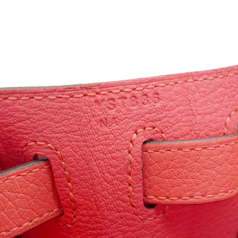 HERMES KELLY 28 RETOURNE ROSE AZALEE TAURILLON CLEMENCE HAND SHOULDER BAG 2020 Y STAMP PALLADIUM HARDWARE 90335567