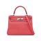 HERMES KELLY 28 RETOURNE ROSE AZALEE TAURILLON CLEMENCE HAND SHOULDER BAG 2020 Y STAMP PALLADIUM HARDWARE 90335567