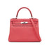 HERMES KELLY 28 RETOURNE ROSE AZALEE TAURILLON CLEMENCE HAND SHOULDER BAG 2020 Y STAMP PALLADIUM HARDWARE 90335567