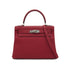 HERMES KELLY 28 RETOURNE ROUGE GRENAT TOGO HAND SHOULDER BAG 2019 D STAMP PALLADIUM HARDWARE 90334140