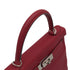 HERMES KELLY 28 RETOURNE ROUGE GRENAT TOGO HAND SHOULDER BAG 2019 D STAMP PALLADIUM HARDWARE 90334140