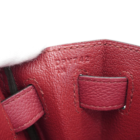 HERMES KELLY 28 RETOURNE ROUGE GRENAT TOGO HAND SHOULDER BAG 2019 D STAMP PALLADIUM HARDWARE 90334140