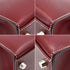 HERMES KELLY 28 RETOURNE ROUGE H LISSE HAND BAG 2002 SQUARE F SILVER HARDWARE 90344356