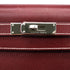 HERMES KELLY 28 RETOURNE ROUGE H LISSE HAND BAG 2002 SQUARE F SILVER HARDWARE 90344356