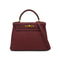 HERMES KELLY 28 RETOURNE ROUGE H TOGO HAND SHOULDER BAG 2004 SQUARE H GOLD HARDWARE 90331962