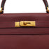 HERMES KELLY 28 RETOURNE ROUGE H TOGO HAND SHOULDER BAG 2004 SQUARE H GOLD HARDWARE 90331962