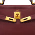 HERMES KELLY 28 RETOURNE ROUGE H TOGO HAND SHOULDER BAG 2004 SQUARE H GOLD HARDWARE 90331962