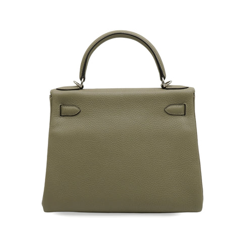 HERMES KELLY 28 RETOURNE SAUGE TAURILLON CLEMENCE HAND SHOULDER BAG 2016 X STAMP GOLD HARDWARE 90343409