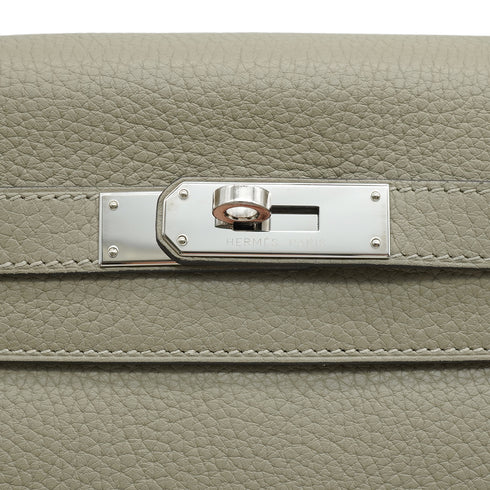 HERMES KELLY 28 RETOURNE SAUGE TAURILLON CLEMENCE HAND SHOULDER BAG 2016 X STAMP GOLD HARDWARE 90343409