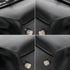 HERMES KELLY 28 SELLIER BLACK BOXCALF HAND SHOULDER BAG 2002 SQUARE F PALLADIUM HARDWARE 90336791