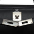 HERMES KELLY 28 SELLIER BLACK BOXCALF HAND SHOULDER BAG 2002 SQUARE F PALLADIUM HARDWARE 90336791