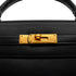 HERMES KELLY 28 SELLIER BLACK BOX CALF HAND BAG 1978 CIRCLE H GOLD HARDWARE 90341424