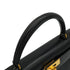 HERMES KELLY 28 SELLIER BLACK BOX CALF HAND SHOULDER BAG 1991 CIRCLE U GOLD HARDWARE 90346863