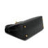 HERMES KELLY 28 SELLIER BLACK BOX CALF HAND SHOULDER BAG 1994 CIRCLE X GOLD HARDWARE 90335149