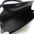 HERMES KELLY 28 SELLIER BLACK BOX CALF HAND SHOULDER BAG 1994 CIRCLE X GOLD HARDWARE 90335149