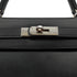 HERMES KELLY 28 SELLIER BLACK BOX CALF HAND SHOULDER BAG 2000 SQUARE D PALLADIUM HARDWARE 90334274