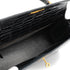 HERMES KELLY 28 SELLIER BLACK CROCODILE ALLIGATOR HAND SHOULDER BAG 1988 CIRCLE R GOLD HARDWARE 90327058