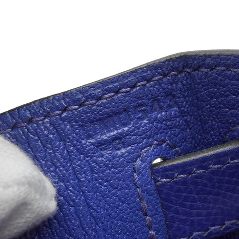 HERMES KELLY 28 SELLIER BLUE ELECTRIQUE VEAU EPSOM HAND SHOULDER BAG 2022 U STAMP MATT HARDWARE 90341835