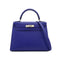 HERMES KELLY 28 SELLIER BLUE ELECTRIQUE VEAU EPSOM HAND SHOULDER BAG 2022 U STAMP MATT HARDWARE 90341835