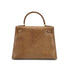 HERMES KELLY 28 SELLIER BROWN LIZARD HAND SHOULDER BAG 1995 CIRCLE Y GOLD HARDWARE 90325605