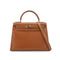 HERMES KELLY 28 SELLIER GOLD COUCHEVEL HAND SHOULDER BAG 1989 CIRCLE S GOLD HARDWARE 90340153