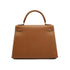 HERMES KELLY 28 SELLIER GOLD COURCHEVEL HAND SHOULDER BAG 1998 SQUARE B GOLD HARDWARE 90331393