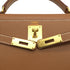 HERMES KELLY 28 SELLIER GOLD COURCHEVEL HAND SHOULDER BAG 1998 SQUARE B GOLD HARDWARE 90331393