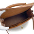 HERMES KELLY 28 SELLIER GOLD COURCHEVEL HAND SHOULDER BAG 1998 SQUARE B GOLD HARDWARE 90327387
