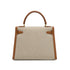HERMES KELLY 28 SELLIER GOLD TOILE H COUCHEVEL HAND SHOULDER BAG 1994 CIRCLE X GOLD HARDWARE 90344568